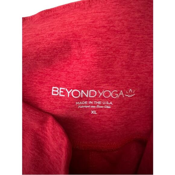 Beyond Yoga Spacedye Caught In Leggings Midi High Waisted Red Heather Size XL - Picture 8 of 12